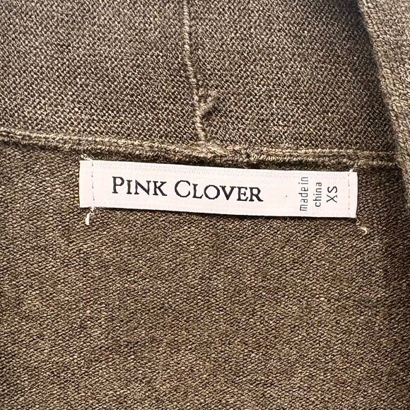 Clover Olive Green Cardigan, Sweater, Open Jacket, Size XS - Picture 4 of 8